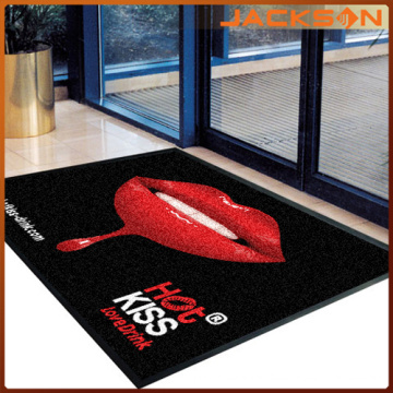 Alfombra de goma de publicidad impresa Nylon de diseño agradable